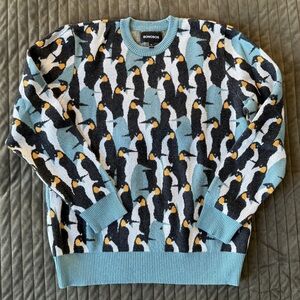 BNWOT - Quirky Bonobos Penguin Pattern Sweater - M